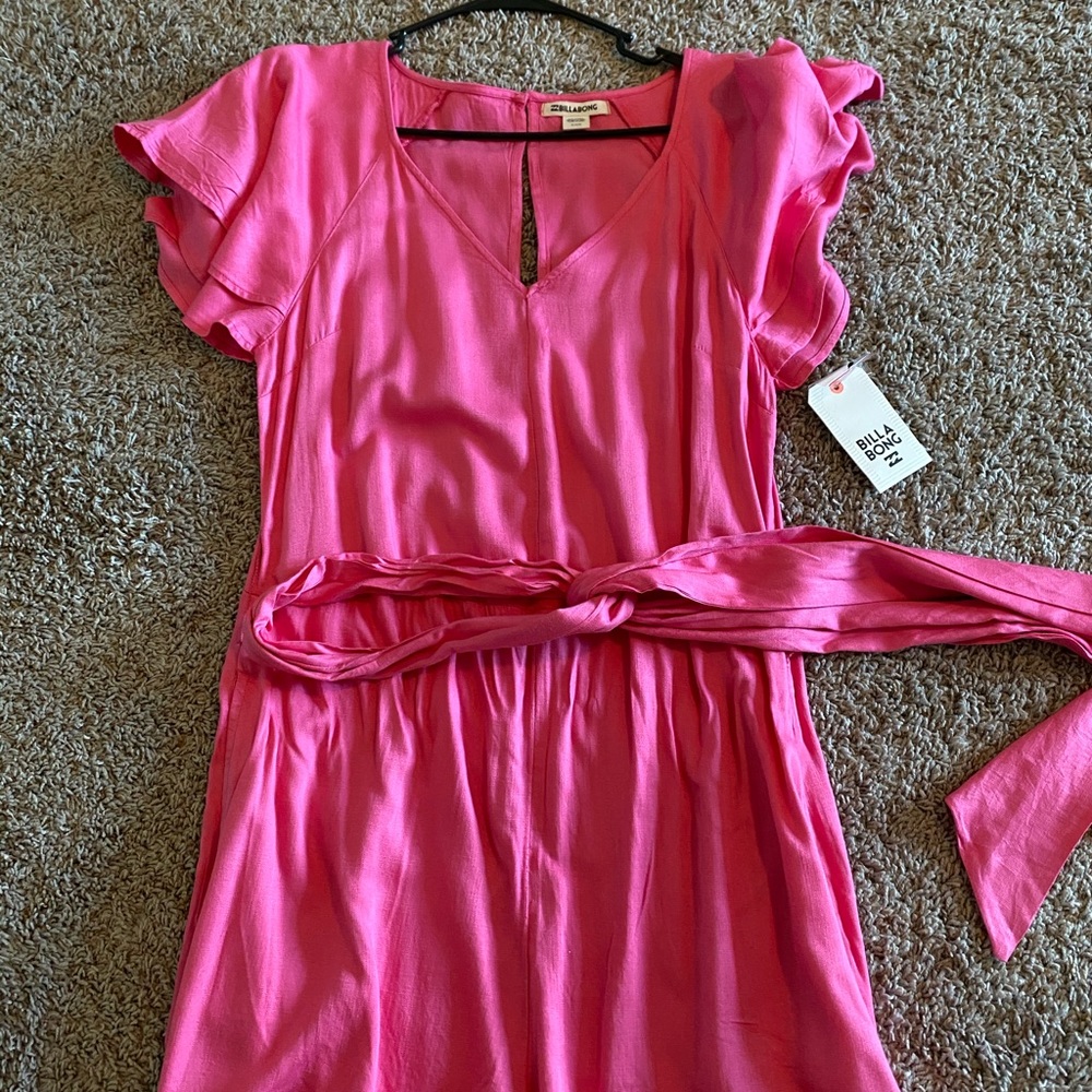 Hot pink romper, Billabong